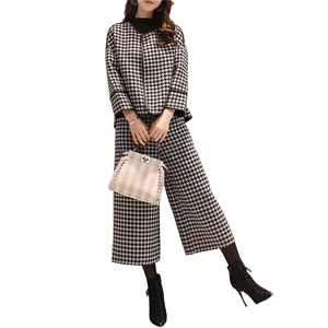 New Women′s Jacket Wide-Leg Pants Casual Style Stylish Suit