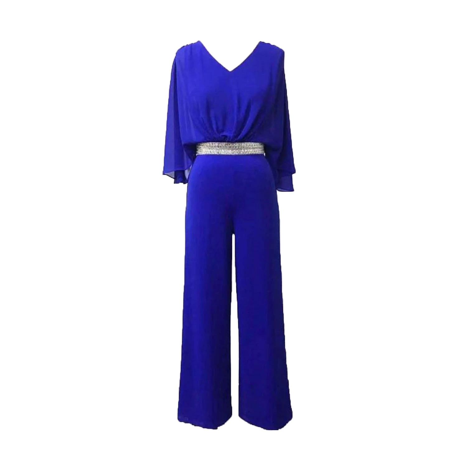 New Trendy Popular Spell Able Dolman Sleeve Crystals Jumpsuit for Woman