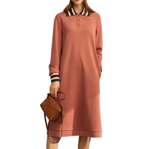 Spring 2021 New   Knit Long Sleeve Casual Wear Dress for Woman