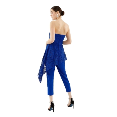 2020 Trendy New Chemical Emb Lace Jumpsuit with Triangle Top Sweep