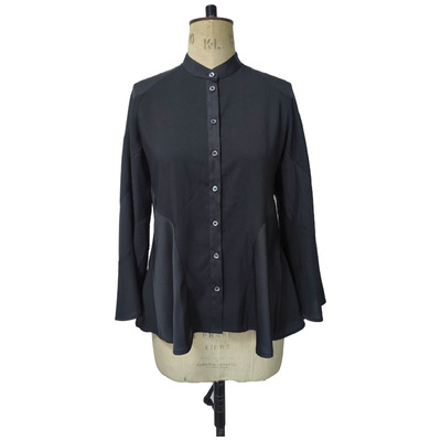 Ladies button up pleated top