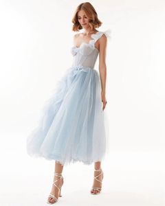 One shoulder tube top mesh dress