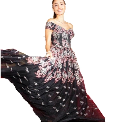 Hot Sale Popular High Fashion Embroidery Lace Summer Long Party Dresses