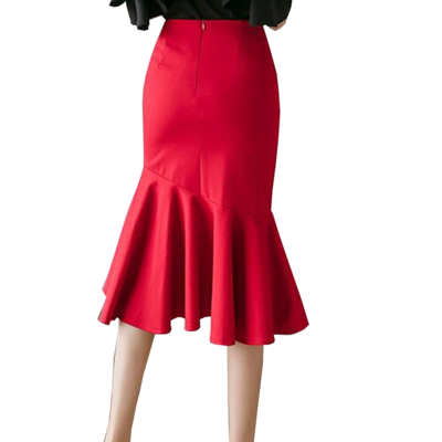 Spring Autumn Hot Popular Slim Fishtail Skirt for Lady