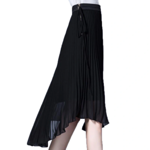 Spring Autumn Hot Popular Pleated Knee-Length Skirt for Lady