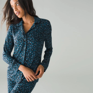 New Fashion Long Sleeves Cardigan Knit Leopard Print Two Piece Home Casual Wear Homewear