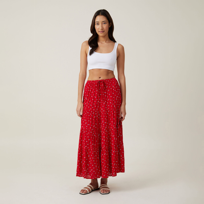 Tiered Maxi Skirt